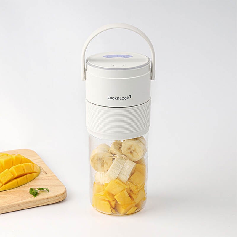 Máy xay sinh tố cầm tay LocknLock dung tích 475ml - Màu ngà - EJJ346IVY, , large image number null